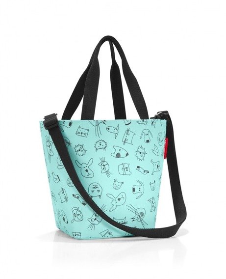 Torba shopper XS kids cacats and dogs mint